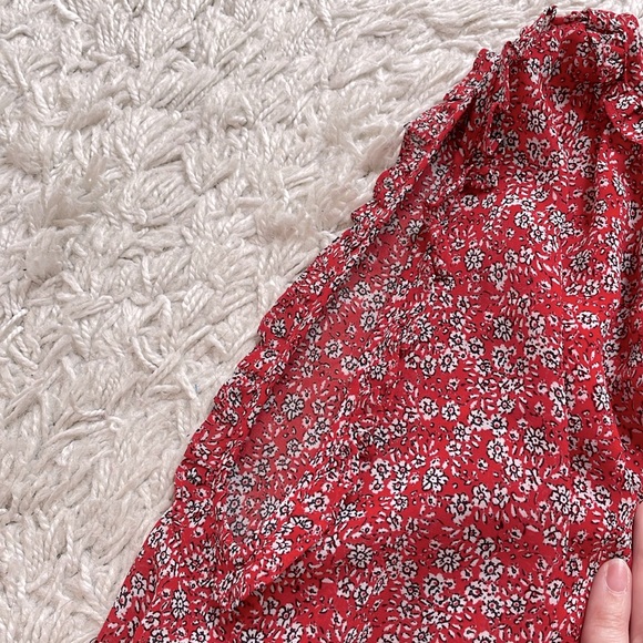 Floral Cold Shoulder Peasant Blouse, size M - Picture 2 of 8